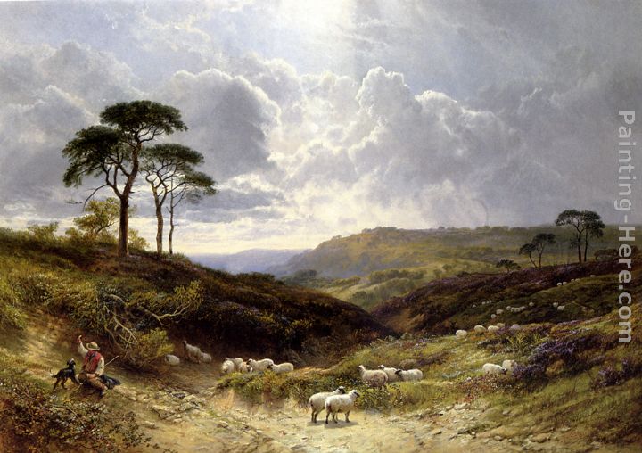 Near Liss, Hampshire painting - George Cole Snr Near Liss, Hampshire art painting